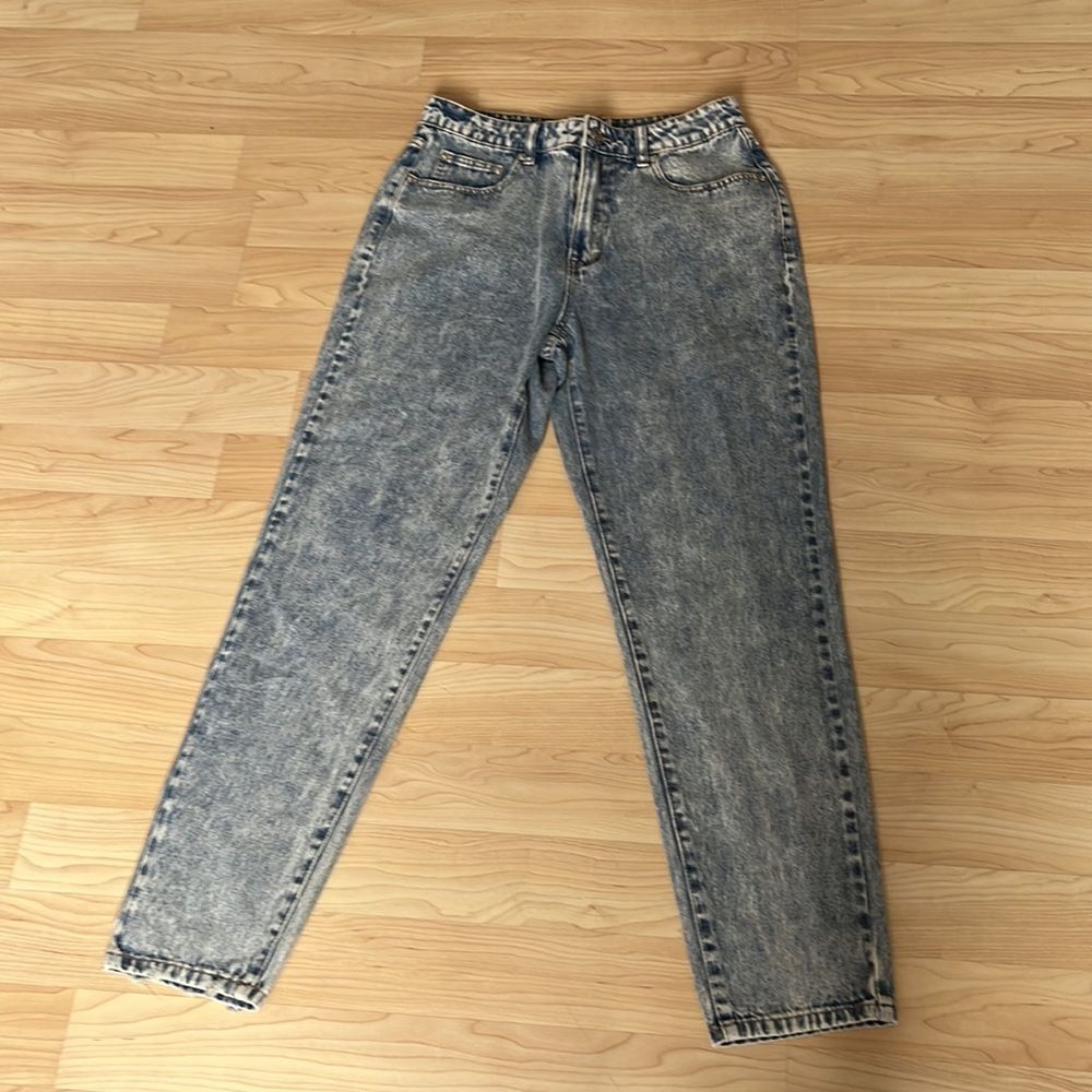 Princess Polly Acid Wash Straight Leg Jeans